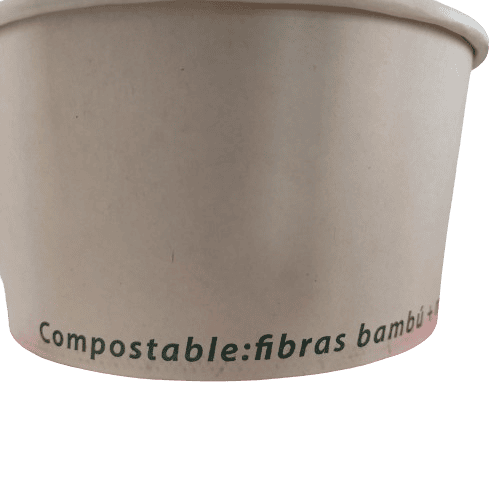 Bowl compostable para alimentos